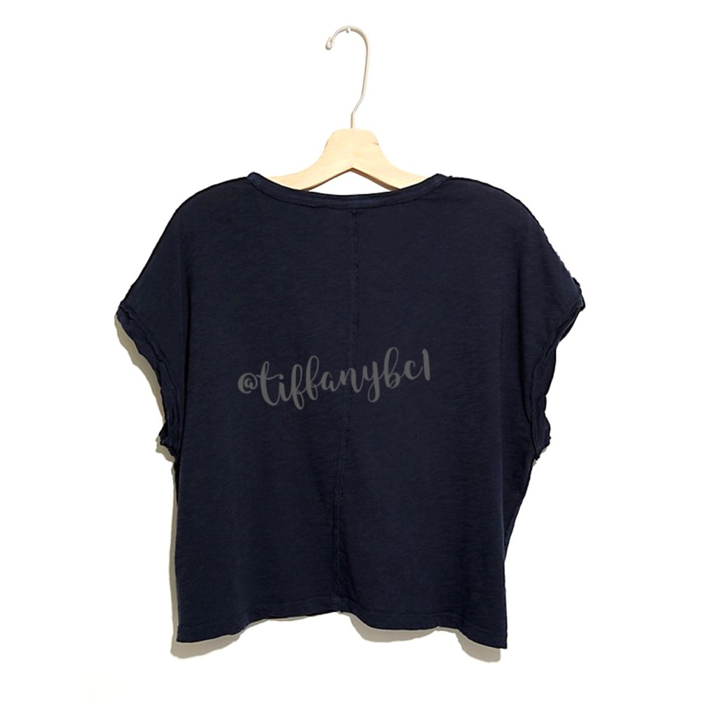 Free People We the Free You Rock Tee in Navy - Picture 4 of 7